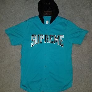 Supreme Hooded Baseball Top